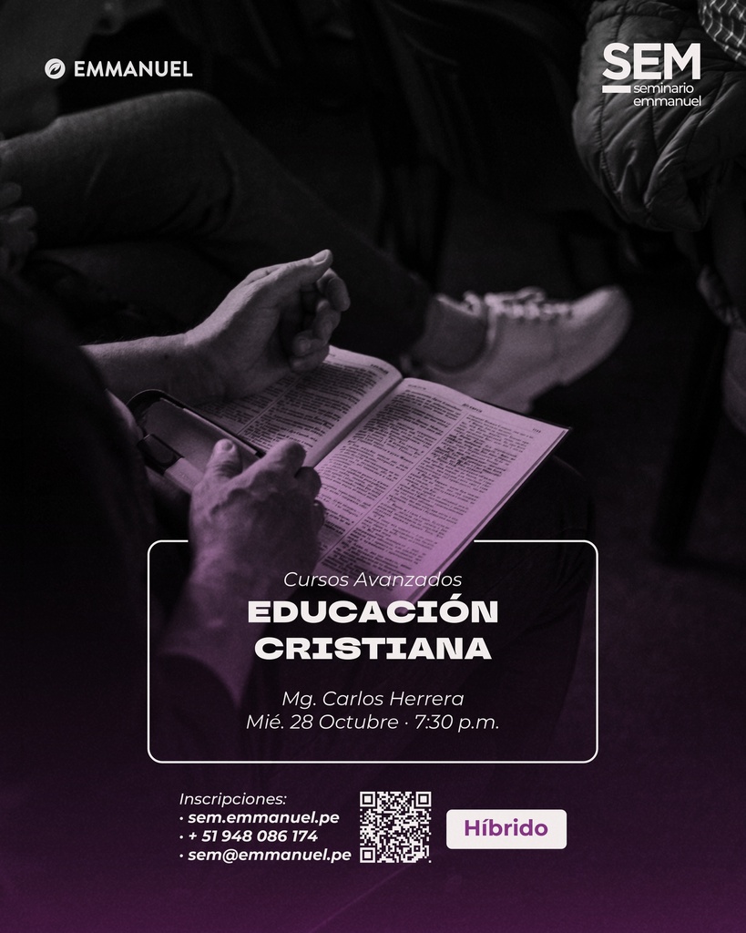 SEM: EDUCACIÓN CRISTIANA (MIÉRCOLES)