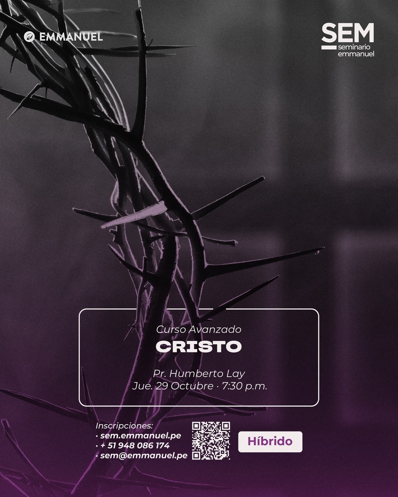 SEM: Cristología - Jueves 29 Octubre - Curso Híbrido 